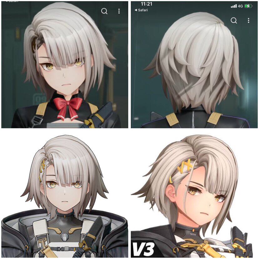 thumbnail for Ink dyed blue silk wig customization Girls' Frontline 2 Victor cos wig to customize various character fake hair