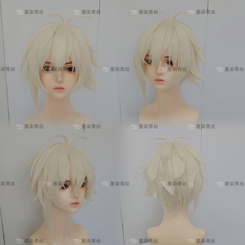 墨染青丝假发定做 idolish7 九条天cos假发来图定做各种人物假毛