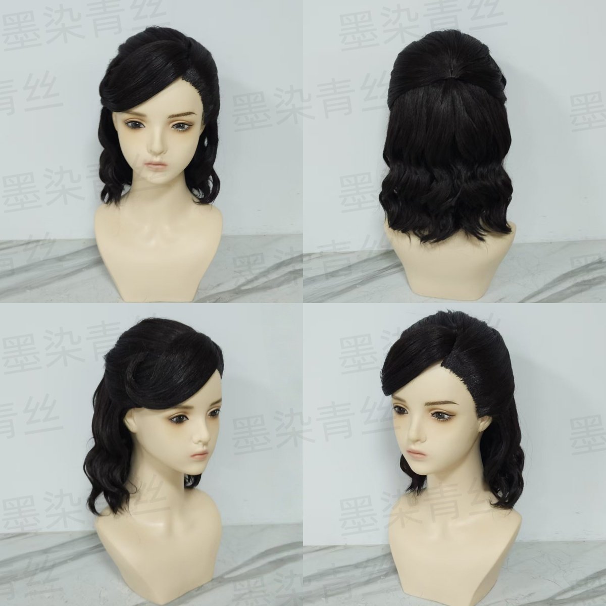 墨染青丝来图定制cos假发