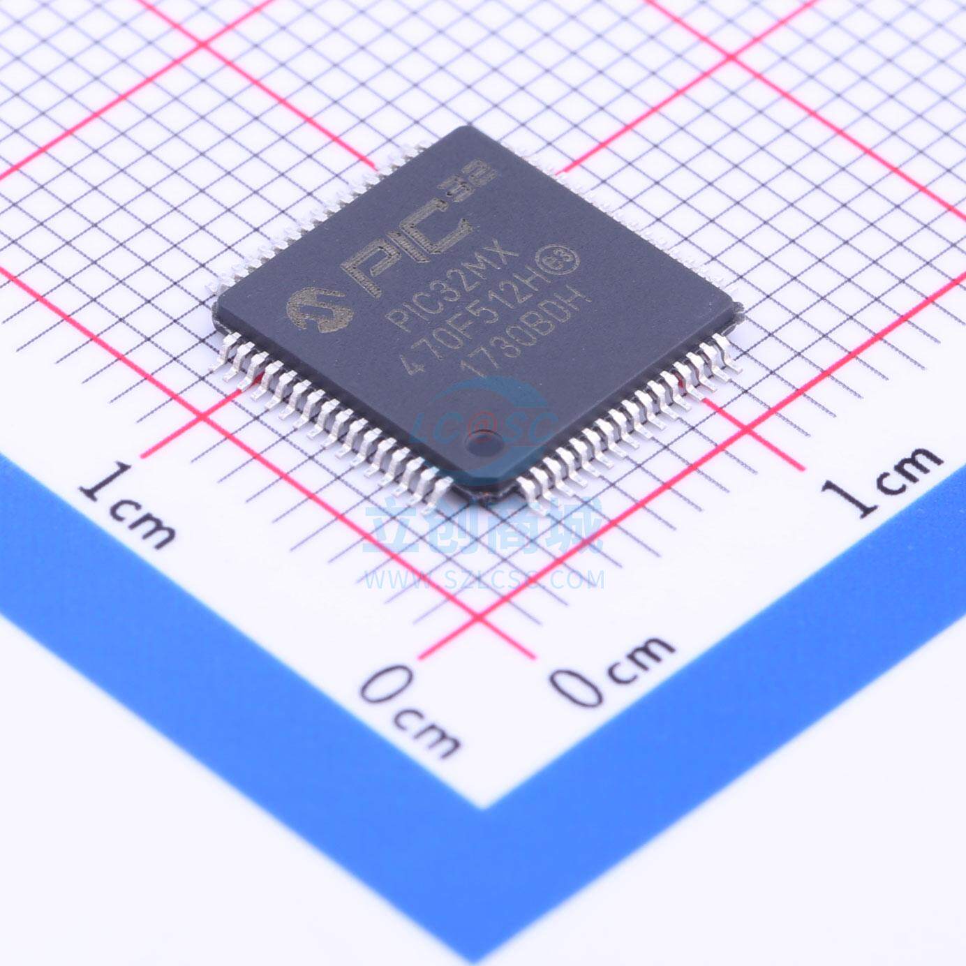 单片机(MCU/MPU/SOC) PIC32MX470F512H-120/PT TQFP-64_10x10x05P