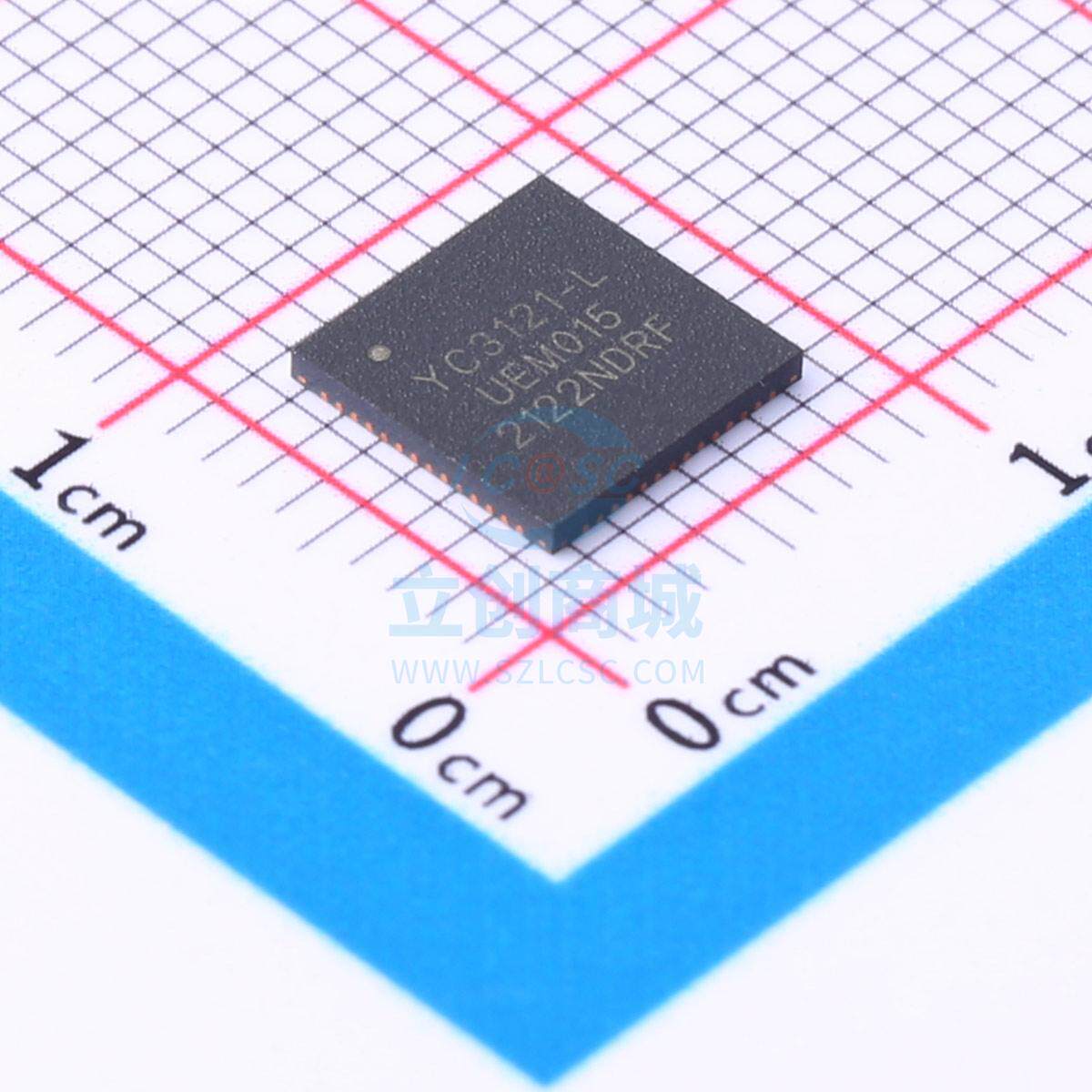 单片机(MCU/MPU/SOC) YC3121-L QFN56L YICHIP(易兆微) - 实物图
