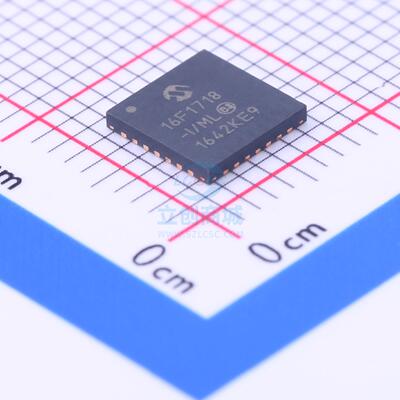 单片机(MCU/MPU/SOC) PIC16F1718-I/ML QFN-28 MIC 全新原装进口