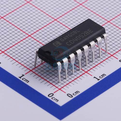 模拟开关/多路复用器 CD4052BE DIP-16 HGSEMI(华冠)