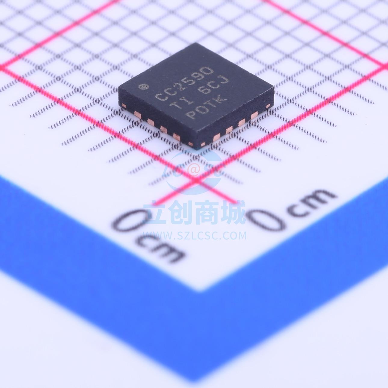 射频前端芯片 CC2590RGVR QFN-16_4x4x065P TI 全新原装正品