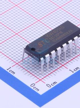 单片机(MCU/MPU/SOC) STC15W401AS-35I-DIP16 DIP-16 STC 全新原