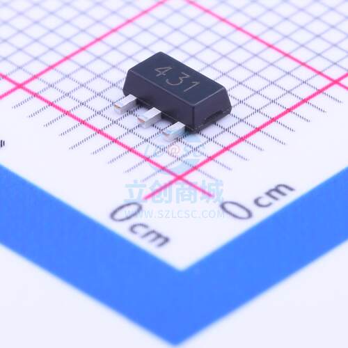 电压基准芯片 TL431 SOT-89(SOT-89-3) Hottech(合科泰)