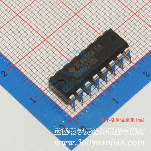 触发器 CD4027BE DIP-16 TI 全新原装进口