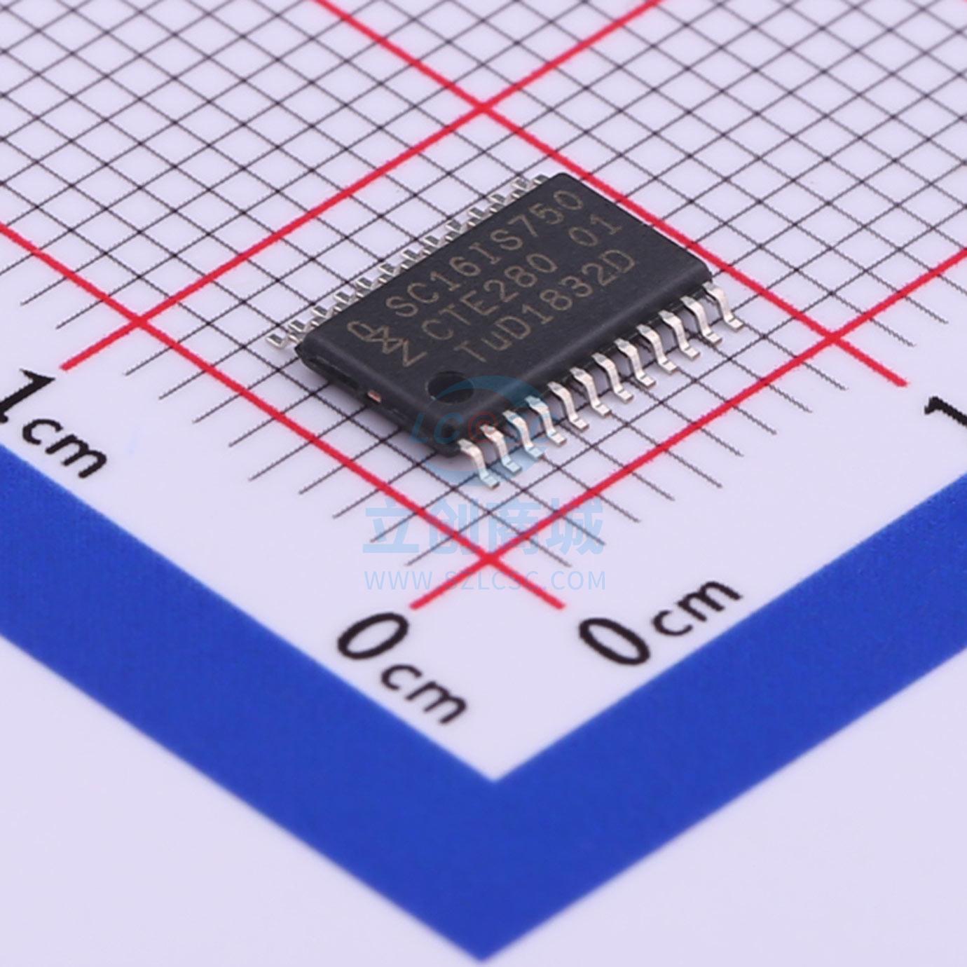 总线转UART SC16IS750IPW,112 TSSOP-24 NXP 全新原装进口