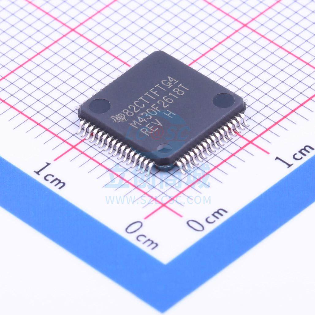 单片机(MCU/MPU/SOC) MSP430F2618TPMR LQFP-64_10x10x05P TI 全