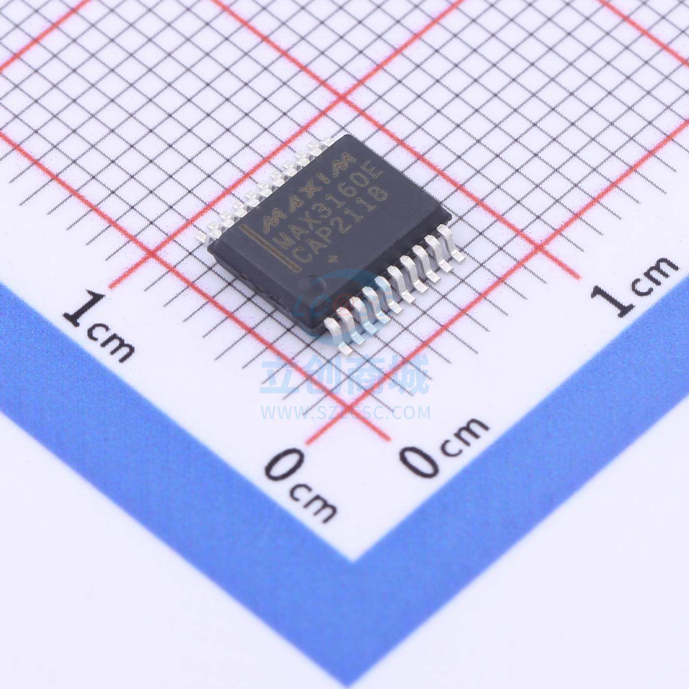 多协议收发器 MAX3160ECAP+T SSOP-20 MAXIM(美信)