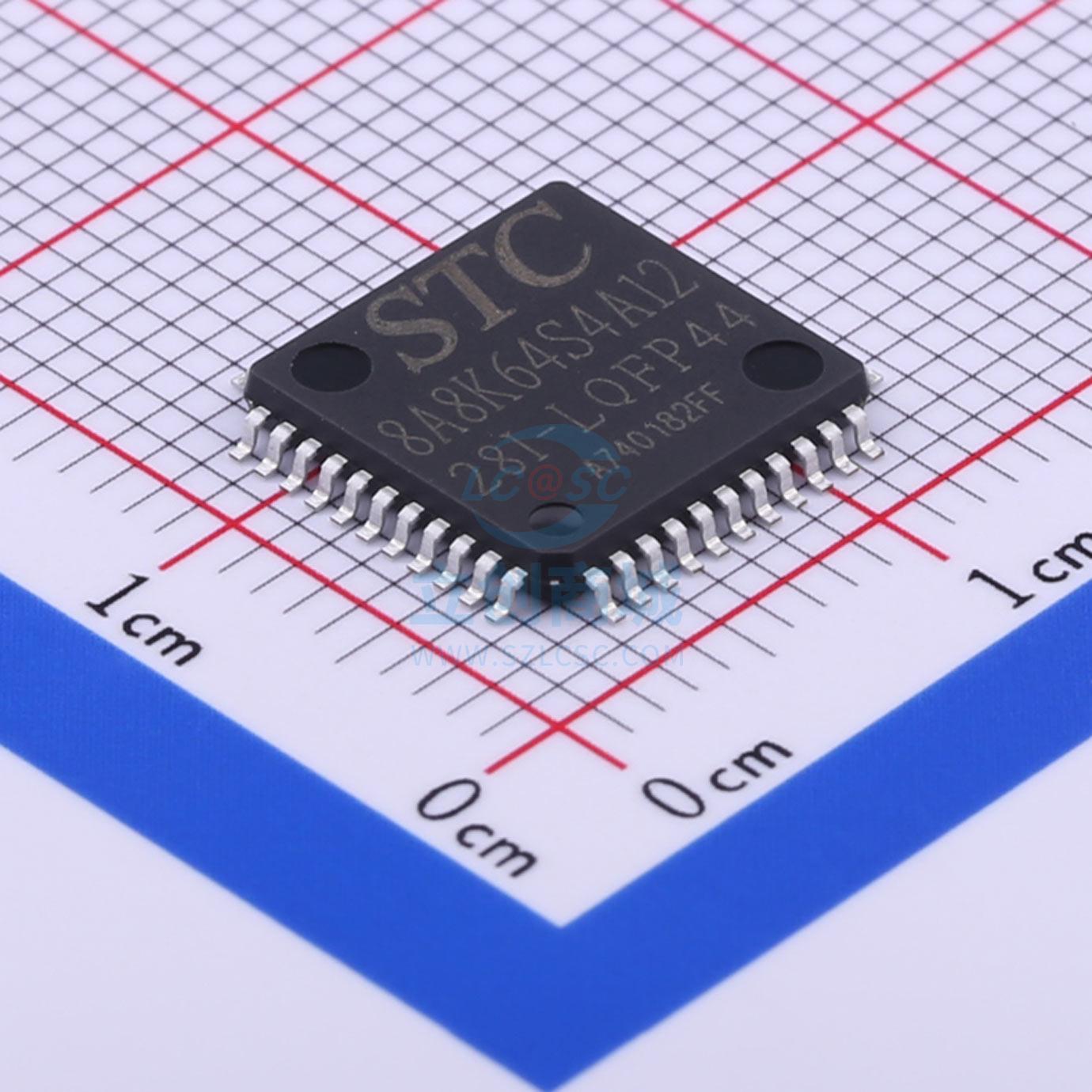 单片机(MCU/MPU/SOC) STC8A8K64S4A12-28I-LQFP44 LQFP-44_10x10x