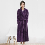 Зимний длинный банный халат, фланелевый приталенный модный корсет, сексуальная пижама, увеличенная толщина