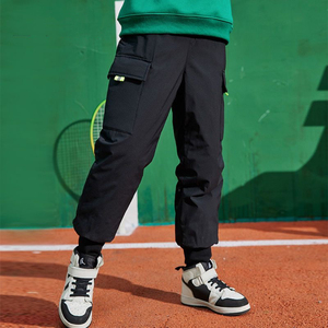 儿童工装羽绒裤冬季新款男童裤子中大通女童保暖工装羽绒裤