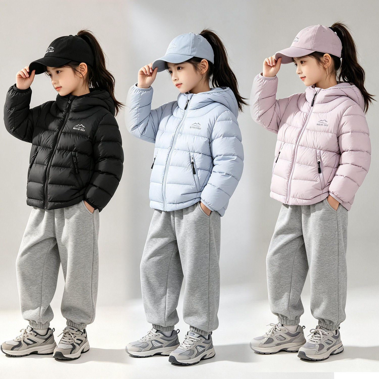 2026新款儿童羽绒服轻薄短款排骨连帽外套秋冬男女童保暖保暖外套