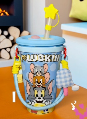 适用瑞幸咖啡杯手提挂绳Manner杯套水杯装饰吸管杯保温杯装饰配件