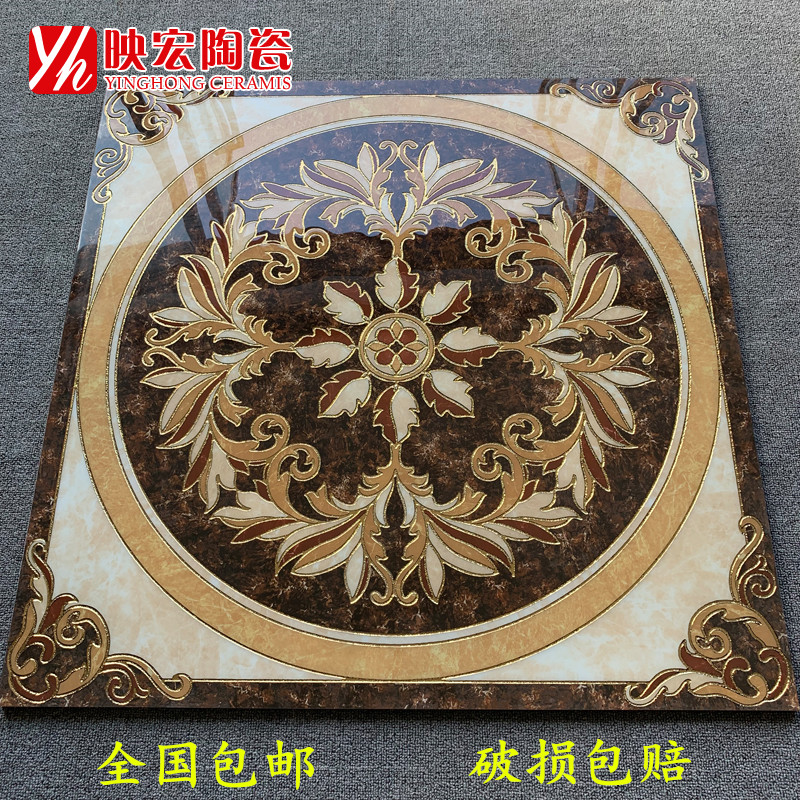 佛山欧式镀金走廊入户拼花地砖