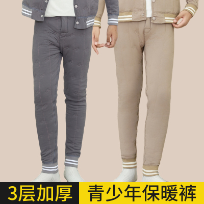 加绒加厚棉裤青少年校服神器内搭