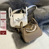 头层牛皮琳迪包包女秋冬2025新款 高级感百搭医生包单肩斜挎枕头包