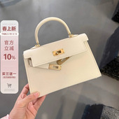 手掌纹迷你二代小方包女高级感百搭手提包2026新款 真皮单肩斜挎包