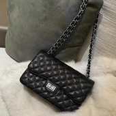 小香风链条包真皮鱼子酱菱格腋下包包女高级感时尚 百搭单肩斜挎包