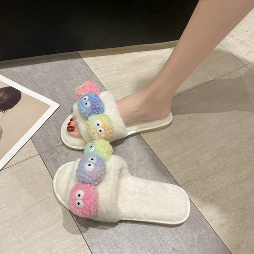 可爱日式简约风卧室棉拖鞋新品