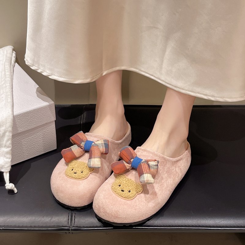 韩系可爱减龄高颜值小熊凉拖鞋女夏季外穿软厚底防滑舒适包头拖鞋