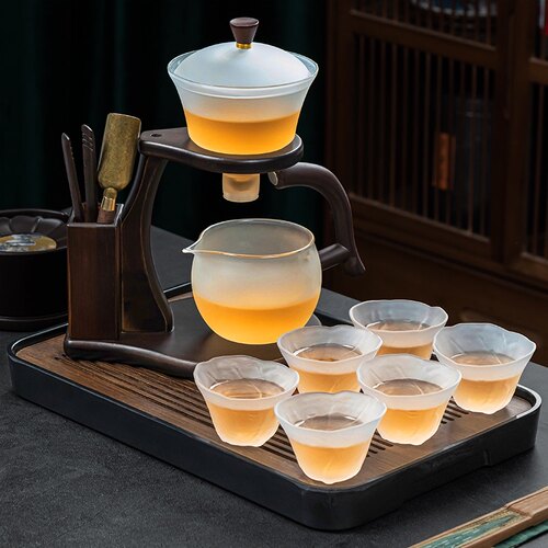 云雾玻璃磁吸茶具泡茶神器套装
