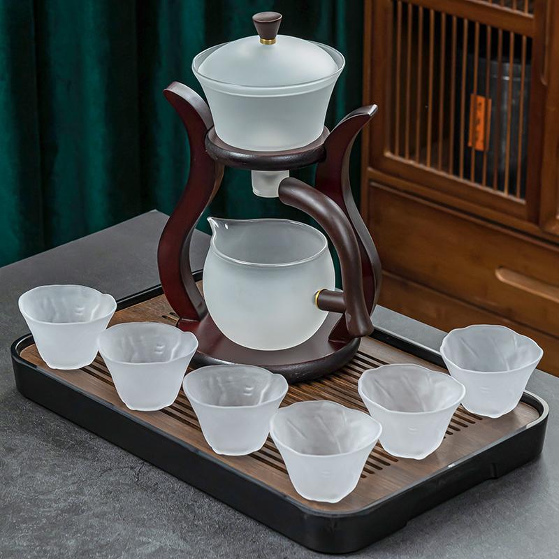 玻璃自动茶具套装办公室会客神器