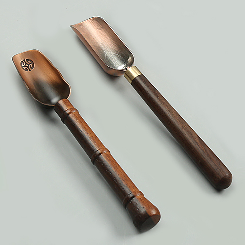 正扬茶匙黑檀木竹制勺子功夫