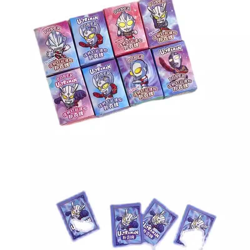 奥特曼迷你扑克牌卡片儿童卡通小扑克益智游戏创意扑克牌高颜值