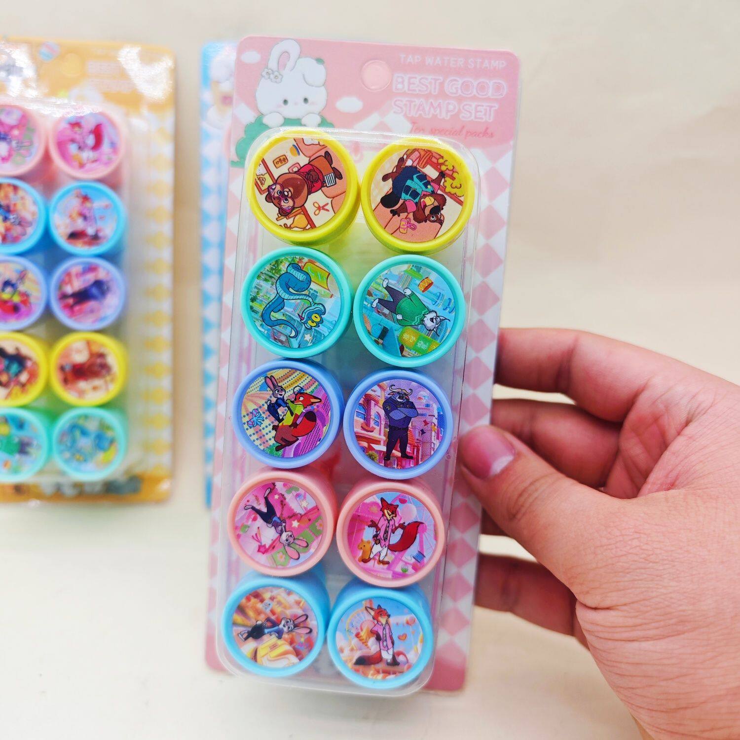 卡通印章奖励儿童幼儿园教师奖励印章玩具可水洗疯狂动物城的印章