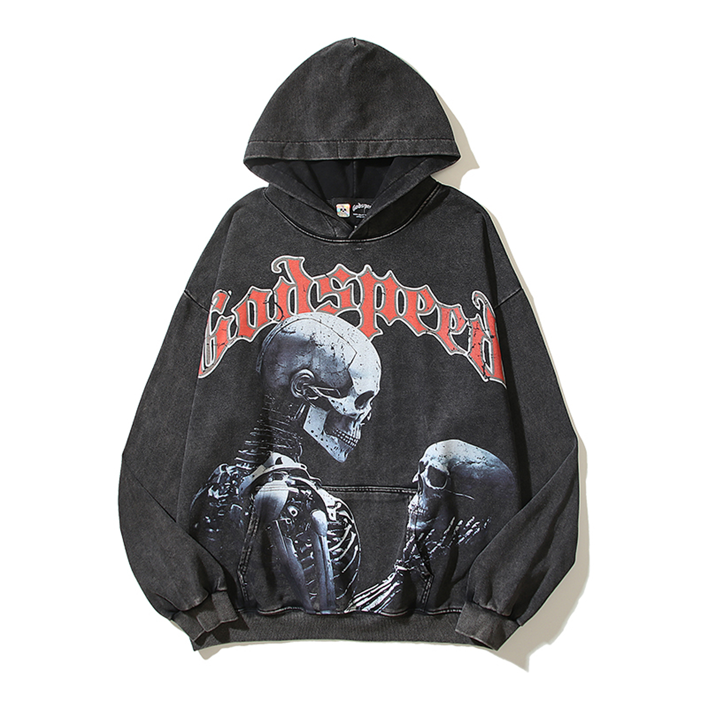 Godspeed美式骷髅人卫衣
