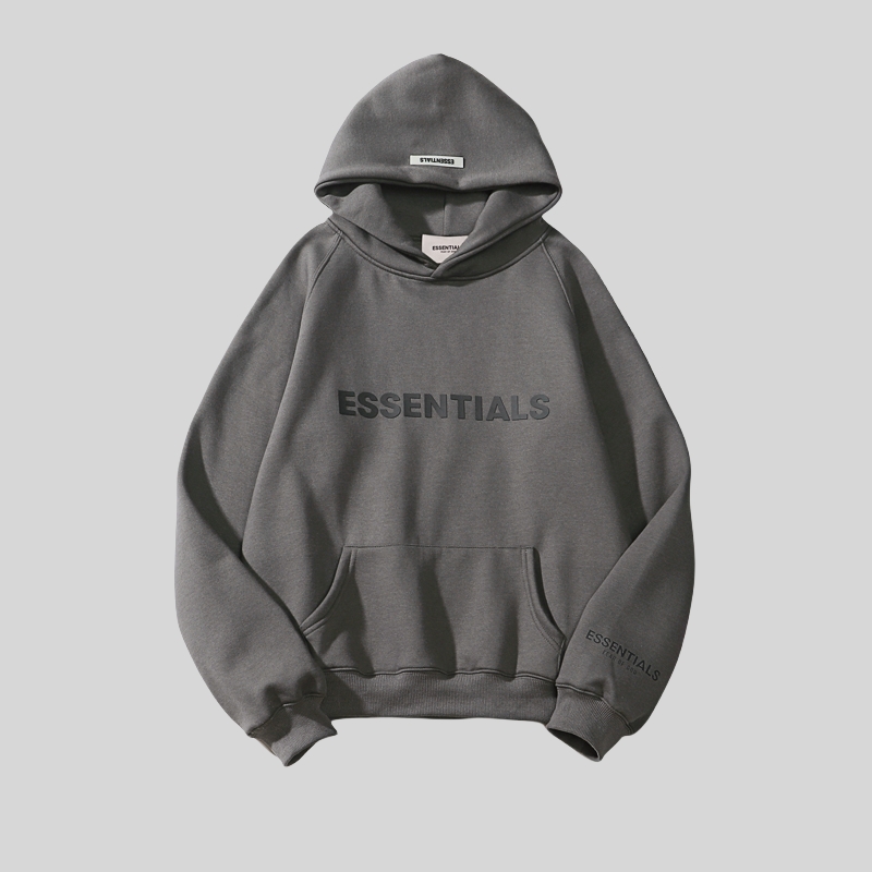 ESSENTIALS字母印花连帽卫衣