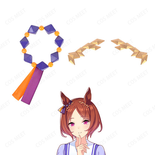 COSMEET 赛马娘 樱花桂冠 头饰耳夹发夹 饰品发饰耳朵COS道具配饰