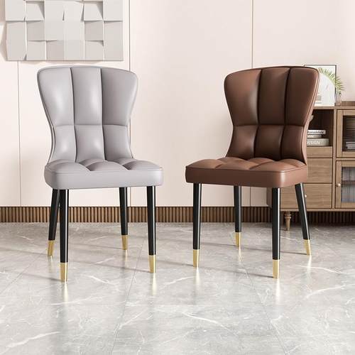 北欧轻奢软包餐椅家用餐桌椅