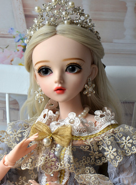 包邮多丽丝凯蒂BJDSD洋娃娃改妆全套公主换装送女孩生日礼物玩具