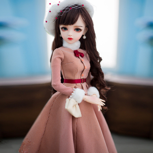 多丽丝娃娃bjd 孩子生日礼物洋娃娃玩具 休闲款 sd手工改妆女生时尚