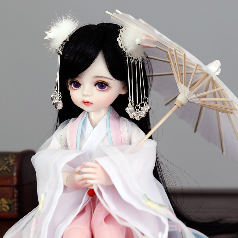 30厘米古代风汉服bjd/sd实体关节洋娃娃送女孩儿童生日礼物玩具套