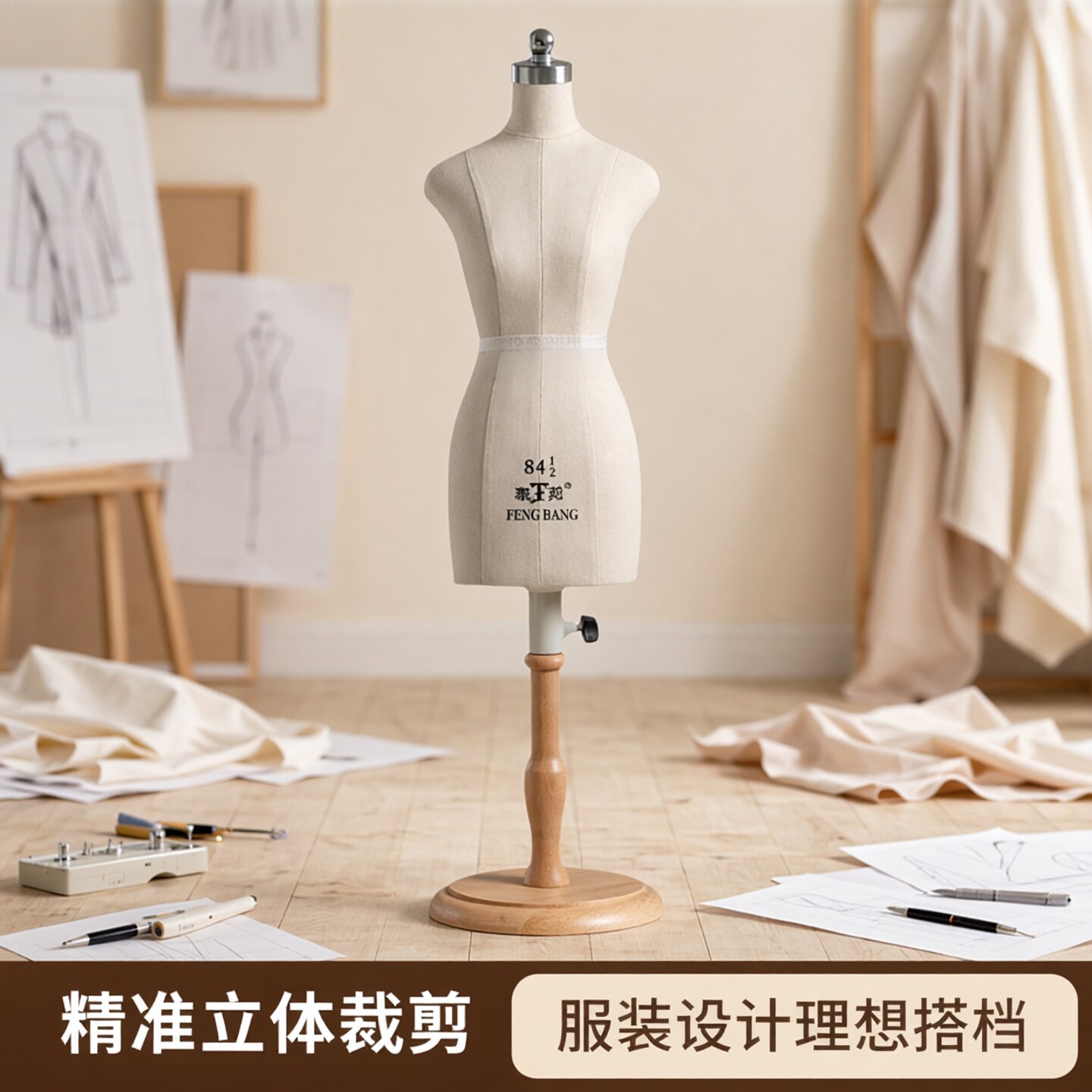 奉邦教学小人台模特立体裁剪女bjd迷你2二分四分之一服装设计人偶