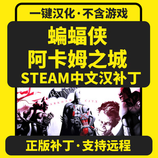 支持steam 蝙蝠侠 中文汉化补丁 正版 不含游戏 阿卡姆之城