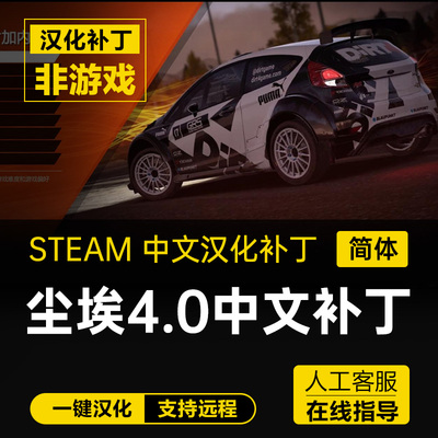 尘埃拉力赛4.0/DiRT4 中文简体汉化补丁 steam 不含游戏