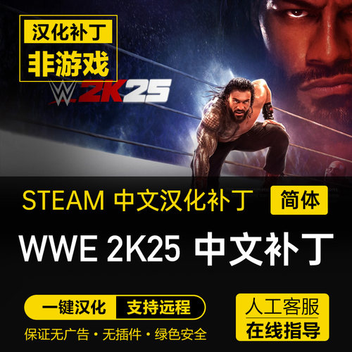 WWE2K25中文汉化补丁不含游戏