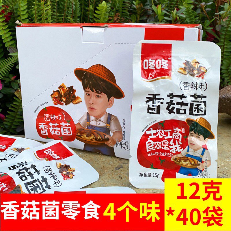 云南特产小吃咚咚香菇菌零食香辣烧烤牛肝菌鸡枞菌多口味零食小吃