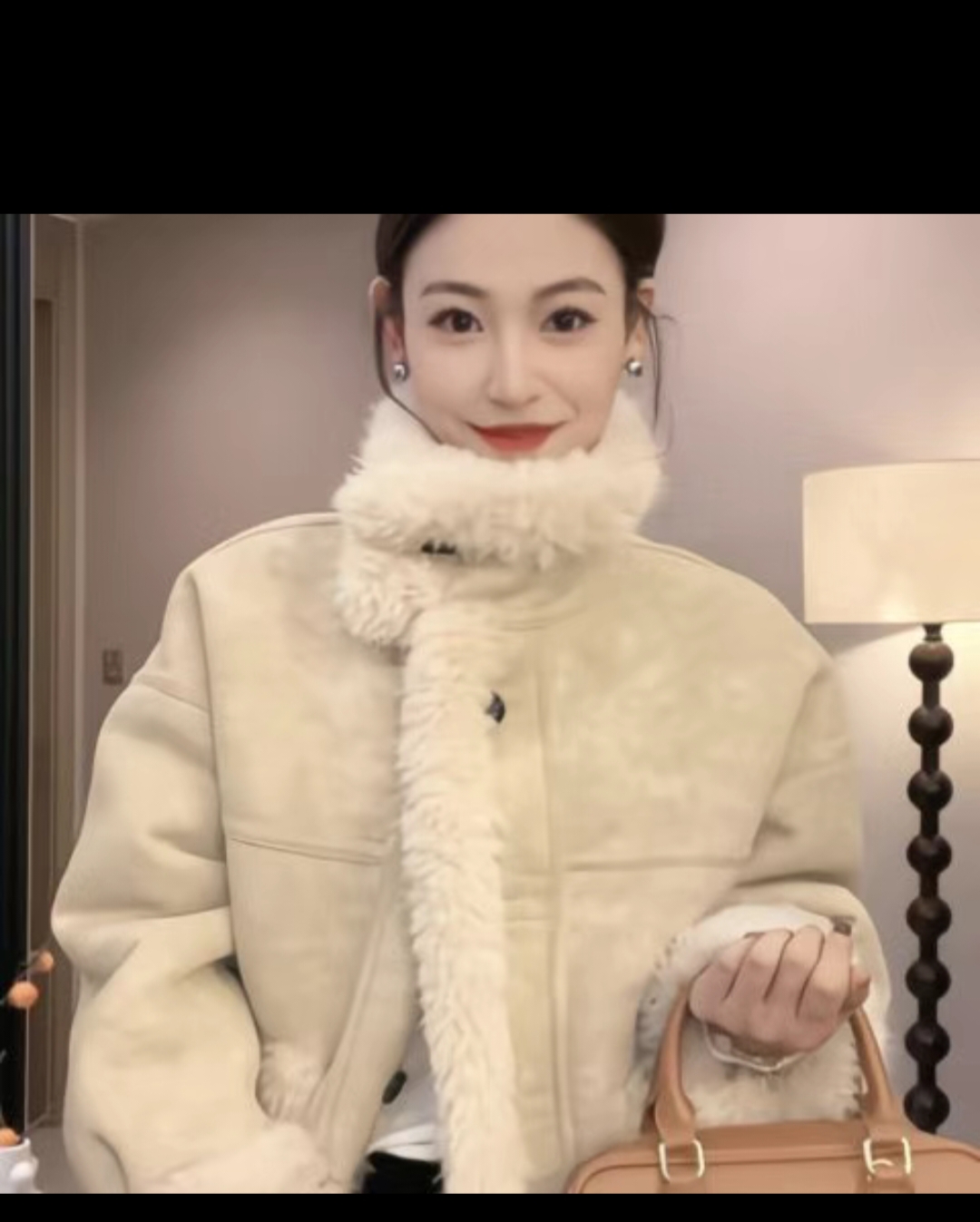 冬季小个子立领2025百搭加厚复古保暖新款外套上衣毛绒外套