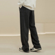 直筒宽松百搭长裤 做旧三条杠垂感休闲裤 子男潮 Octopusl美式 烦恼