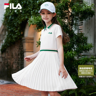 【苏珊裙】FILA斐乐儿童童装裙子2026夏季新款女中大童网球连衣裙