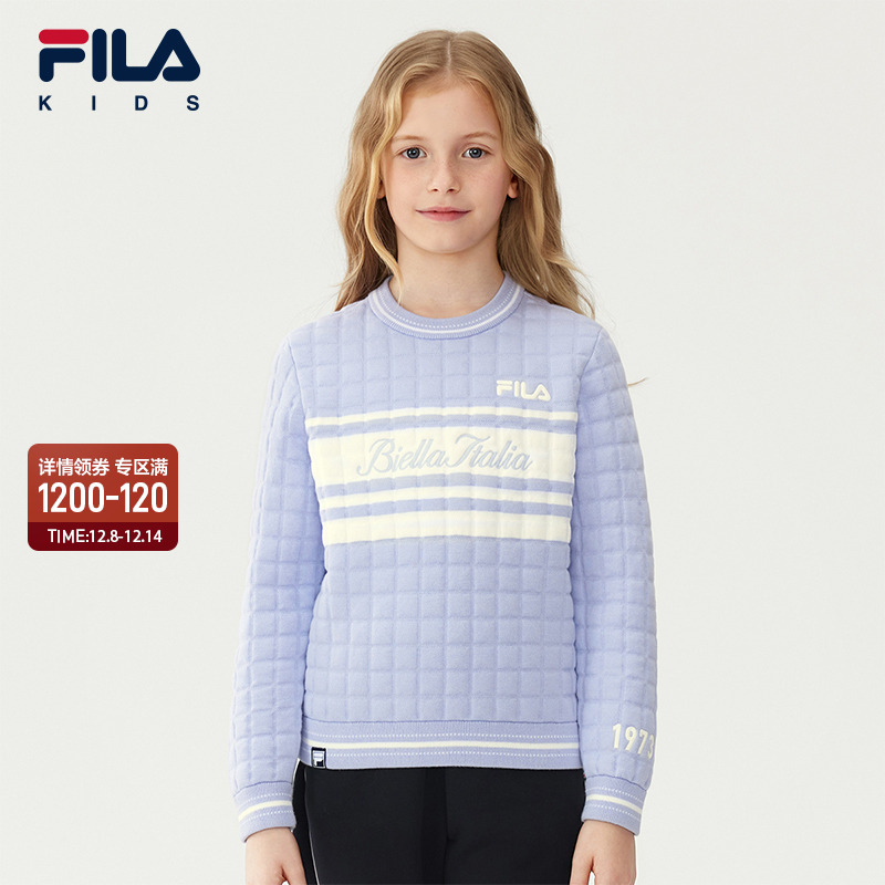 FILA斐乐女中大童休闲毛衣