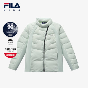 女童中大童羽绒外套 新款 FILA斐乐童装 儿童轻薄羽绒服鹅绒2024冬季