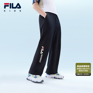 【凉感功能】FILA斐乐儿童童装长裤2026年夏季新款男女中大童裤子
