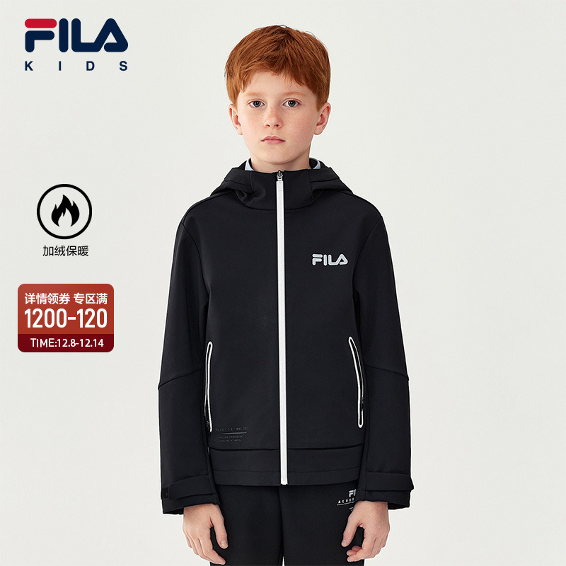FILA斐乐男中大童梭织外套